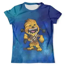 Заказать мужскую футболку в Москве. Футболка с полной запечаткой (мужская) Chewbacca от T-shirt print  - готовые дизайны и нанесение принтов.