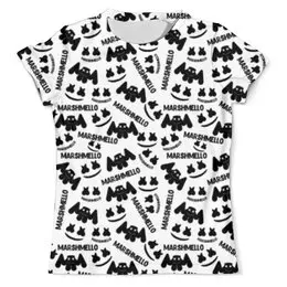 Заказать мужскую футболку в Москве. Футболка с полной запечаткой (мужская) Marshmello от THE_NISE  - готовые дизайны и нанесение принтов.