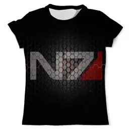 Заказать мужскую футболку в Москве. Футболка с полной запечаткой (мужская) Mass Effect от Nos  - готовые дизайны и нанесение принтов.