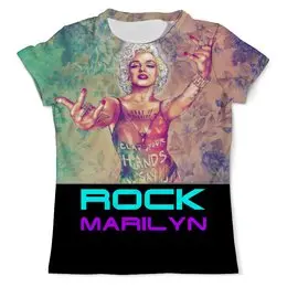 Заказать мужскую футболку в Москве. Футболка с полной запечаткой (мужская) Marilyn Monroe от Vladec11 - готовые дизайны и нанесение принтов.