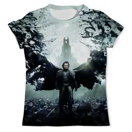 Заказать мужскую футболку в Москве. Футболка с полной запечаткой (мужская) Дракула от skynatural - готовые дизайны и нанесение принтов.