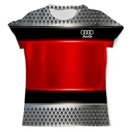 Заказать мужскую футболку в Москве. Футболка с полной запечаткой (мужская) Авто Audi от THE_NISE  - готовые дизайны и нанесение принтов.