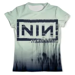 Заказать мужскую футболку в Москве. Футболка с полной запечаткой (мужская) Nine Inch Nails With Teeth от Serg Krutitskiy - готовые дизайны и нанесение принтов.