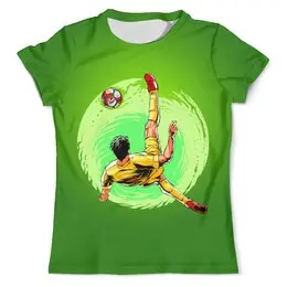 Заказать мужскую футболку в Москве. Футболка с полной запечаткой (мужская) Футболист  от T-shirt print  - готовые дизайны и нанесение принтов.