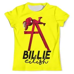 Заказать мужскую футболку в Москве. Футболка с полной запечаткой (мужская) Billie Eilish (Билли Айлиш)      от T-shirt print  - готовые дизайны и нанесение принтов.