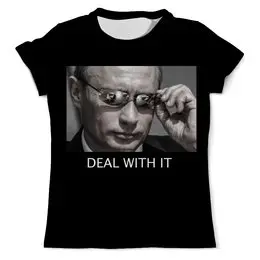 Заказать мужскую футболку в Москве. Футболка с полной запечаткой (мужская) Putin  от dchinarev1505@mail.ru - готовые дизайны и нанесение принтов.
