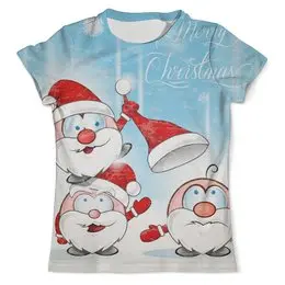 Заказать мужскую футболку в Москве. Футболка с полной запечаткой (мужская) Рождество от acidhouses - готовые дизайны и нанесение принтов.