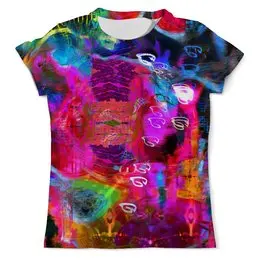 Заказать мужскую футболку в Москве. Футболка с полной запечаткой (мужская) Abstract Raster 372 от Мастер Спектр - готовые дизайны и нанесение принтов.