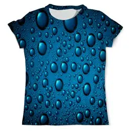 Заказать мужскую футболку в Москве. Футболка с полной запечаткой (мужская) Капли воды от THE_NISE  - готовые дизайны и нанесение принтов.