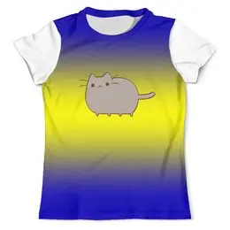 Заказать мужскую футболку в Москве. Футболка с полной запечаткой (мужская) котик от THE_NISE  - готовые дизайны и нанесение принтов.