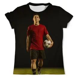 Заказать мужскую футболку в Москве. Футболка с полной запечаткой (мужская) Лионель Месси от skynatural - готовые дизайны и нанесение принтов.