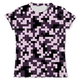Заказать мужскую футболку в Москве. Футболка с полной запечаткой (мужская) Пиксели от THE_NISE  - готовые дизайны и нанесение принтов.