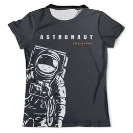 Заказать мужскую футболку в Москве. Футболка с полной запечаткой (мужская) Lost In Space от The Spaceway  - готовые дизайны и нанесение принтов.