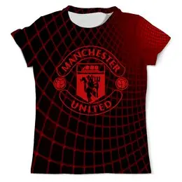 Заказать мужскую футболку в Москве. Футболка с полной запечаткой (мужская) Манчестер Юнайтед от THE_NISE  - готовые дизайны и нанесение принтов.