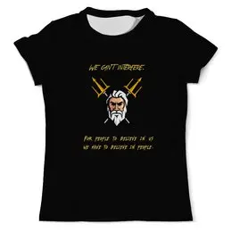 Заказать мужскую футболку в Москве. Футболка с полной запечаткой (мужская) Poseidon от Sacred - готовые дизайны и нанесение принтов.