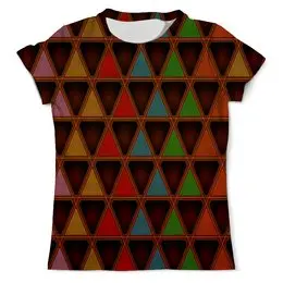 Заказать мужскую футболку в Москве. Футболка с полной запечаткой (мужская) Triangle Style от Fonzo - готовые дизайны и нанесение принтов.