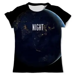 Заказать мужскую футболку в Москве. Футболка с полной запечаткой (мужская) NIGHT от CoolDesign - готовые дизайны и нанесение принтов.