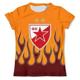 Заказать мужскую футболку в Москве. Футболка с полной запечаткой (мужская) Crvena zvezda от THE_NISE  - готовые дизайны и нанесение принтов.