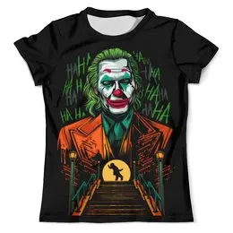 Заказать мужскую футболку в Москве. Футболка с полной запечаткой (мужская) Joker от T-shirt print  - готовые дизайны и нанесение принтов.