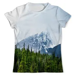 Заказать мужскую футболку в Москве. Футболка с полной запечаткой (мужская) Ледяная гора от THE_NISE  - готовые дизайны и нанесение принтов.