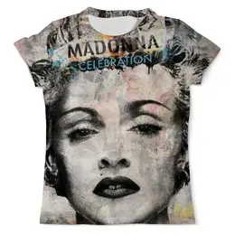 Заказать мужскую футболку в Москве. Футболка с полной запечаткой (мужская) Madonna от Vladec11 - готовые дизайны и нанесение принтов.