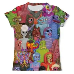 Заказать мужскую футболку в Москве. Футболка с полной запечаткой (мужская) Monsters от T-shirt print  - готовые дизайны и нанесение принтов.