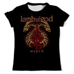 Заказать мужскую футболку в Москве. Футболка с полной запечаткой (мужская) Lamb of God от geekbox - готовые дизайны и нанесение принтов.