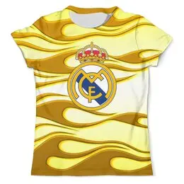 Заказать мужскую футболку в Москве. Футболка с полной запечаткой (мужская) Real Madrid от THE_NISE  - готовые дизайны и нанесение принтов.