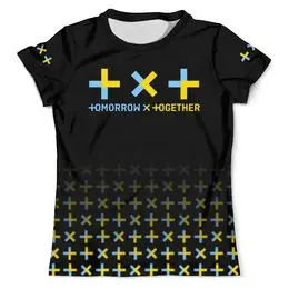 Заказать мужскую футболку в Москве. Футболка с полной запечаткой (мужская) TXT / Tomorrow X Together  от geekbox - готовые дизайны и нанесение принтов.