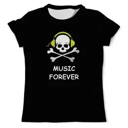 Заказать мужскую футболку в Москве. Футболка с полной запечаткой (мужская) Music Forever от Виктор Гришин - готовые дизайны и нанесение принтов.