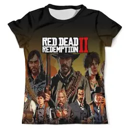Заказать мужскую футболку в Москве. Футболка с полной запечаткой (мужская) Red Dead Redemption от THE_NISE  - готовые дизайны и нанесение принтов.