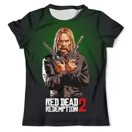 Заказать мужскую футболку в Москве. Футболка с полной запечаткой (мужская)  Red Dead Redemption 2      от ПРИНТЫ ПЕЧАТЬ  - готовые дизайны и нанесение принтов.