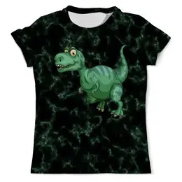 Заказать мужскую футболку в Москве. Футболка с полной запечаткой (мужская) Динозавр от trugift - готовые дизайны и нанесение принтов.
