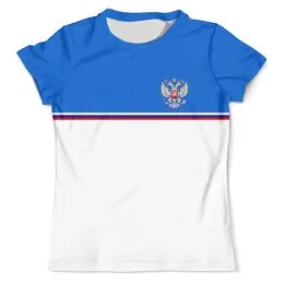 Заказать мужскую футболку в Москве. Футболка с полной запечаткой (мужская)  Герб России от THE_NISE  - готовые дизайны и нанесение принтов.