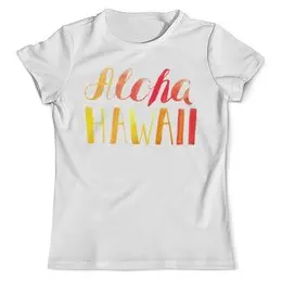 Заказать мужскую футболку в Москве. Футболка с полной запечаткой (мужская) Aloha Hawaii от THE_NISE  - готовые дизайны и нанесение принтов.
