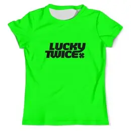 Заказать мужскую футболку в Москве. Футболка с полной запечаткой (мужская) Lucky twice от THE_NISE  - готовые дизайны и нанесение принтов.