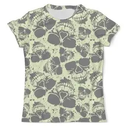 Заказать мужскую футболку в Москве. Футболка с полной запечаткой (мужская) Skull от denis01001 - готовые дизайны и нанесение принтов.