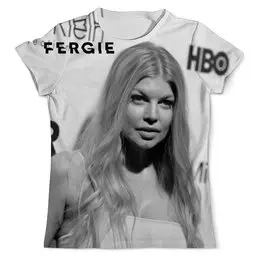 Заказать мужскую футболку в Москве. Футболка с полной запечаткой (мужская) Fergie от Vladec11 - готовые дизайны и нанесение принтов.