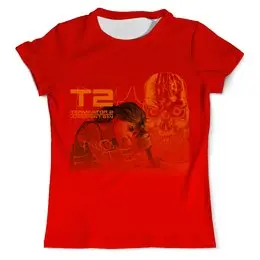 Заказать мужскую футболку в Москве. Футболка с полной запечаткой (мужская) Терминатор 2 от T-shirt print  - готовые дизайны и нанесение принтов.