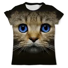 Заказать мужскую футболку в Москве. Футболка с полной запечаткой (мужская) CAT     от CoolDesign - готовые дизайны и нанесение принтов.