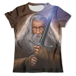 Заказать мужскую футболку в Москве. Футболка с полной запечаткой (мужская) The Hobbit от balden - готовые дизайны и нанесение принтов.