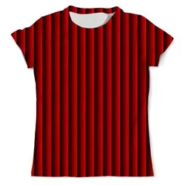Заказать мужскую футболку в Москве. Футболка с полной запечаткой (мужская) Красные полосы от Fonzo - готовые дизайны и нанесение принтов.