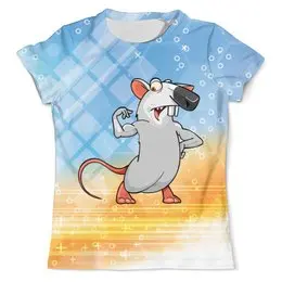Заказать мужскую футболку в Москве. Футболка с полной запечаткой (мужская) Год крысы  от T-shirt print  - готовые дизайны и нанесение принтов.