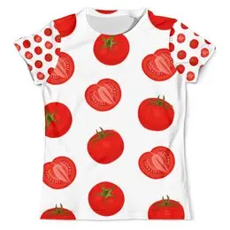 Заказать мужскую футболку в Москве. Футболка с полной запечаткой (мужская) помидор от queen  - готовые дизайны и нанесение принтов.