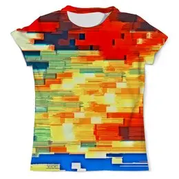 Заказать мужскую футболку в Москве. Футболка с полной запечаткой (мужская) Pixel color от THE_NISE  - готовые дизайны и нанесение принтов.