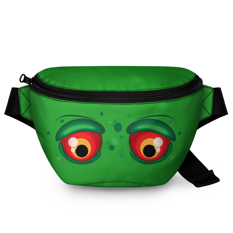 printio поясная сумка 3d санта с мешком Printio Поясная сумка 3D Глаза зомби