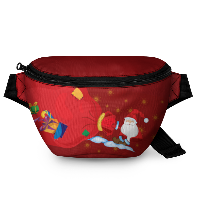 Printio Поясная сумка 3D Санта с мешком printio поясная сумка 3d stars