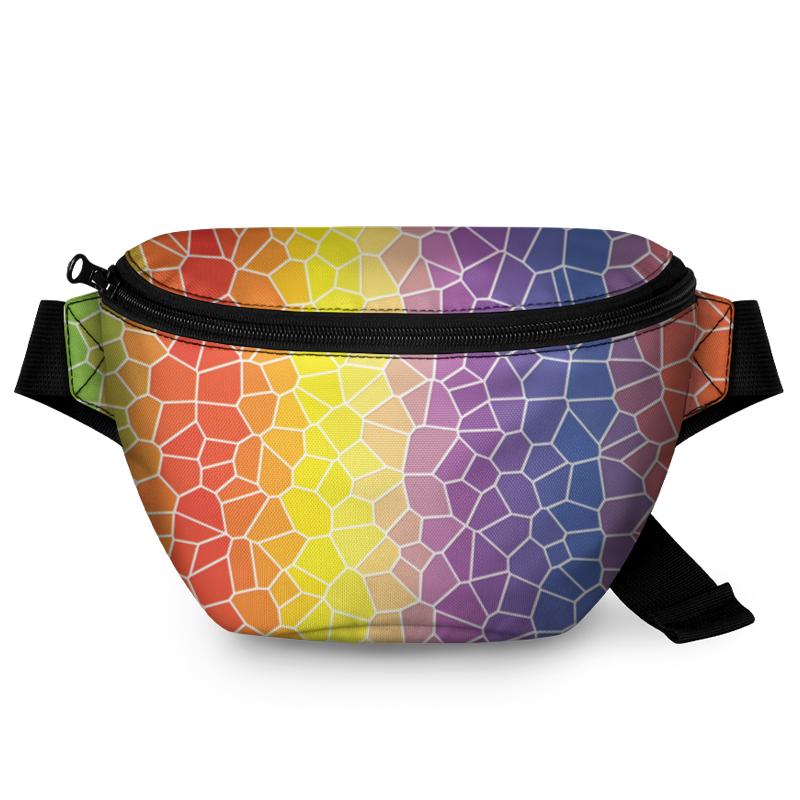 printio поясная сумка 3d разноцветные фигуры Printio Поясная сумка 3D Разноцветные фигуры