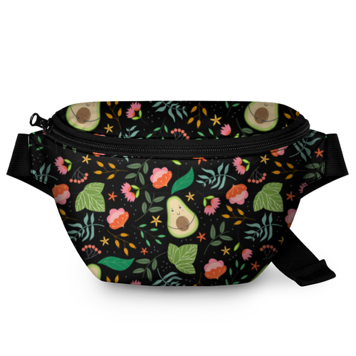 Заказать сумку в Москве. Поясная сумка 3D авокадо от queen  - готовые дизайны и нанесение принтов.