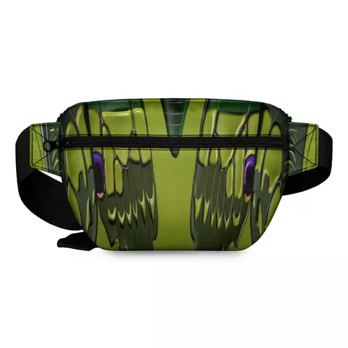 Заказать сумку в Москве. Поясная сумка 3D Кожаные зеленые мотивы от Alexey Evsyunin - готовые дизайны и нанесение принтов.